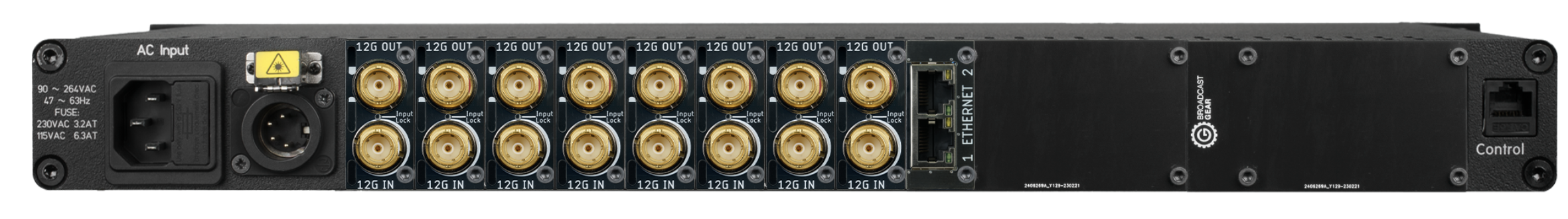 BroadcastGear - Fiber Mux 8x8 12G-SDI