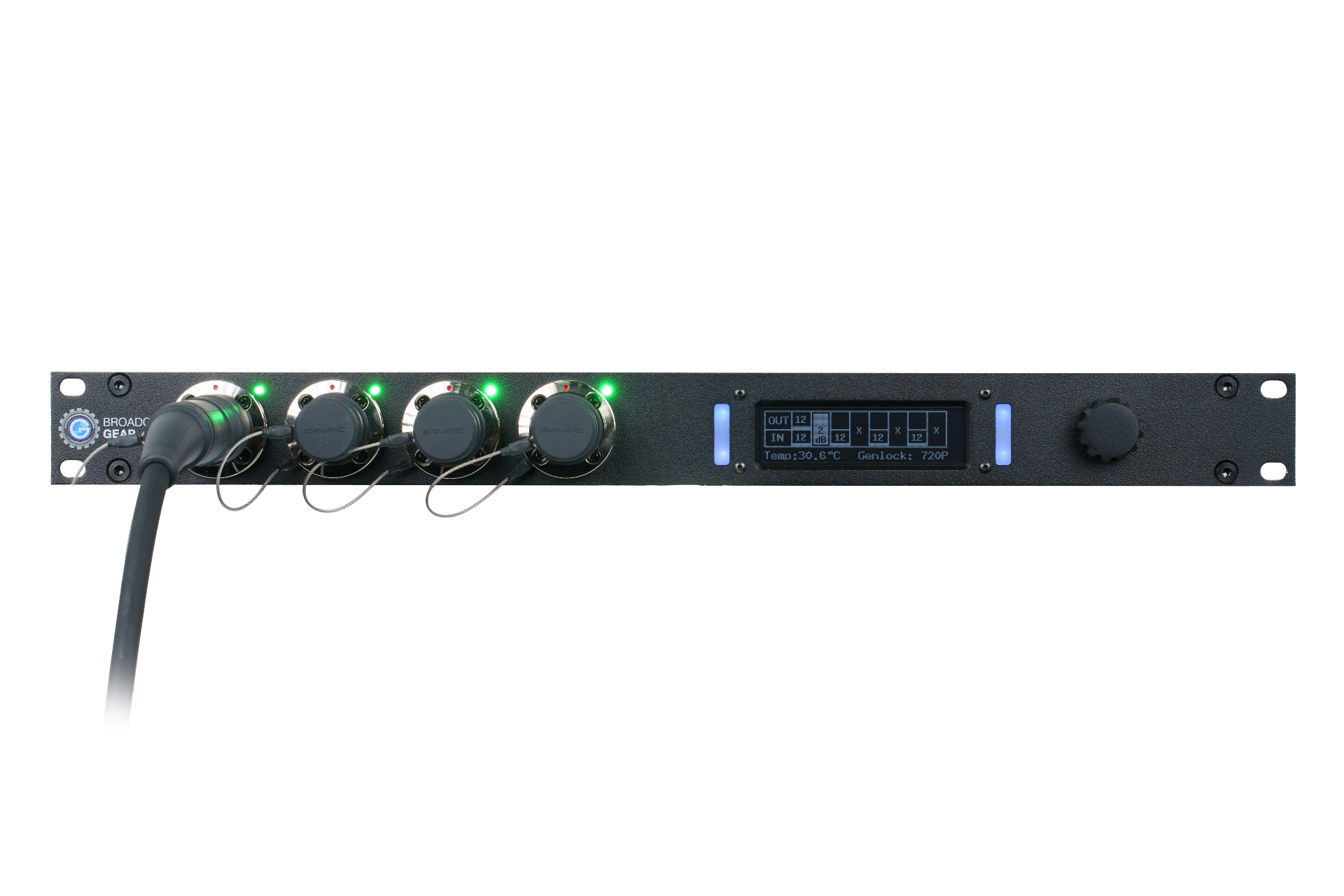 BroadcastGear - BaseStation4 MK2  Fiber Converter 4K