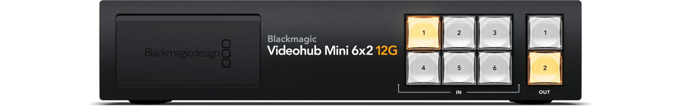Blackmagic Videohub Mini 6x2 12G